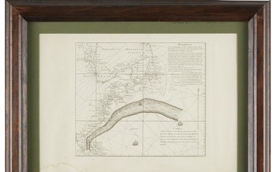 A Benjamin Franklin owned Chart of the Gulf Stream