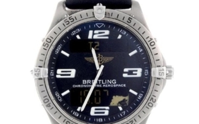 BREITLING - a gentleman's Aerospace wrist watch.