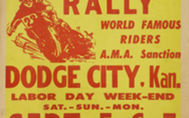 A Dodge City National Motorcycle Rally poster