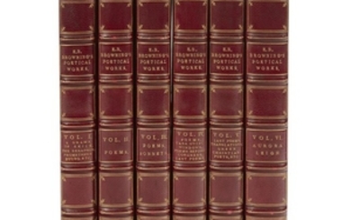 (Fine Bindings) 31 Volumes. (British Poets): Browning, Elizabeth Barrett....
