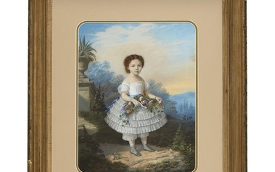 FRENCH SCHOOL (19th century) PORTRAIT OF A GIRL IN...