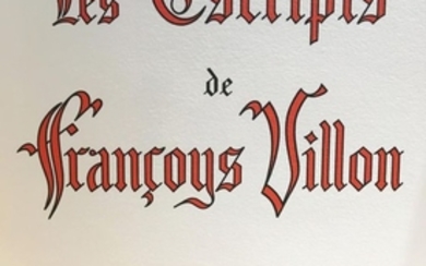 GUIGNARD VILLON (François). Les Escripts…