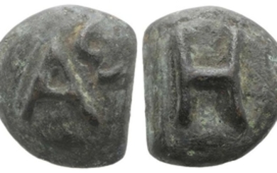 North-Eastern Italy, Hatria, c. 275-225 BC. Cast Æ Semuncia (27mm,...