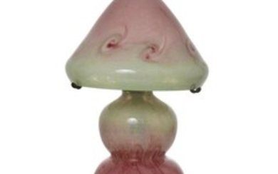 Vasart, a glass mushroom table lamp 20th...