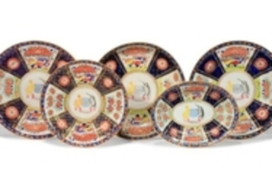 SEVEN CHINESE ARMORIAL DISHES FROM THE WOLTERBEEK …