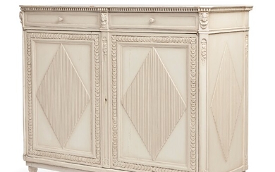 A late Gustavian cabinet, late 18th century.