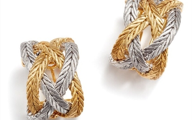 Buccellati, A Pair of Gold 'Oro Collection' Earrings