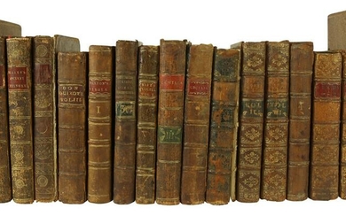 (lot of 17) Group of 18th century books in full