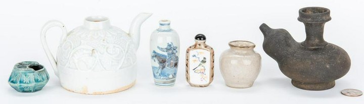 6 Assorted Asian Ceramic Items