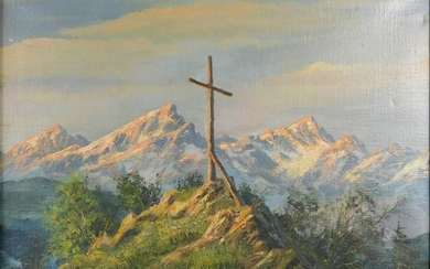 Otto PIPPEL (1878 - 1960). Summit cross in the