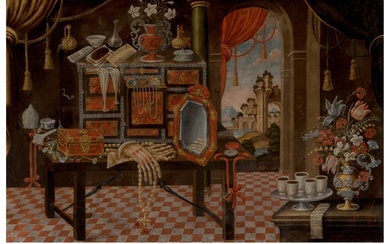 61004: Spanish School (17th Century) Interior with lavi