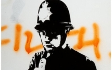 66004: Banksy (British, b. 1974) Rude Copper, 2002 Scre