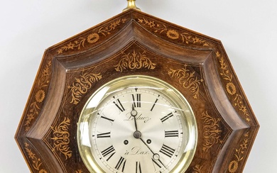 7-cornered large wooden wall clock