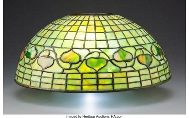 79004: Tiffany Studios Leaded Glass Acorn Lamp Shade, c
