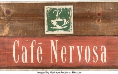 89704: Cafe Nervosa Bistro Sign from Frasier (NBC TV, 1