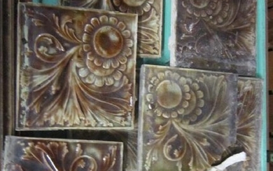 9 Vintage Ceramic Tiles