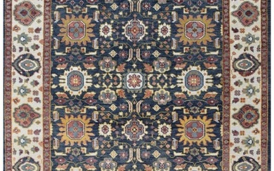 9 x 12 Denim Blue Mahal Carpet Handamde Wool Rug
