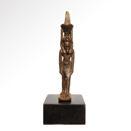 Egyptian Bronze Figure of Nefertum, c. 600 B.C.