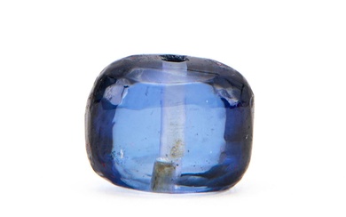 A BLUE GEMSTONE, PROBABLY SAPPHIRE, 19TH CENTURY OR EARLIER