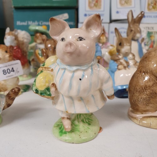 A Beswick Beatrix Potter figure, Little Pig Robinson and fif...