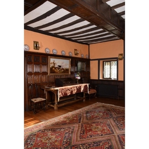 A Charles I oak hall table