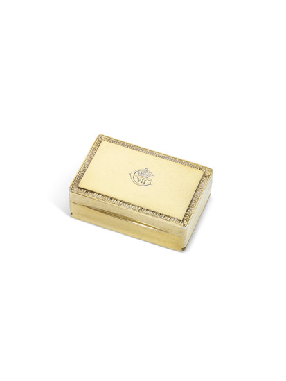 A FRENCH SILVER-GILT SNUFF-BOX, STAMP OF TONNEL, PARIS, EARLY 20TH CENTURY