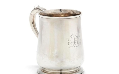 A George II silver baluster mug by Francis Spilsbury I