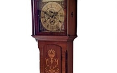 A George III Scotish mahogany long case clock. Signed Breakenridge, Edinburgh. Early 19th century. H. 210 cm.