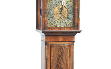 A George III Scottish mahogany long case clock F. Morrison...