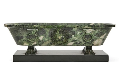 A Grand Tour verde marble model of a Roman bath