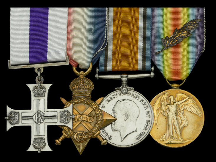A Great War ‘Somme’ M.C. group of four awarded to Captain J....