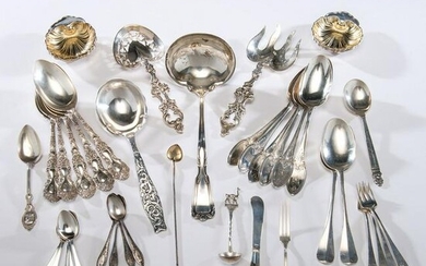 A Group of American Sterling Flatware