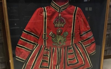 A KING GEORGE CRIMSON BEEFEATER TUNIC