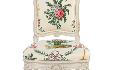 A Louis XV Style Painted Side Chair