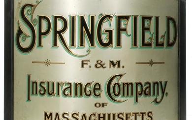A NICELY 19TH C. CORNER SIGN FOR SPRINGFIELD INSURANCE