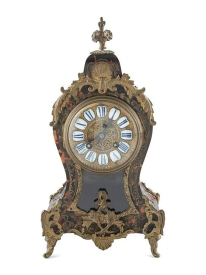 A Napoleon III Style Boulle Marquetry Bracket Clock