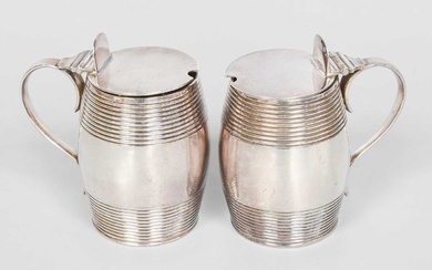 A Pair of Victorian Silver Mustard-Pots, by Henry Wilkinson and...