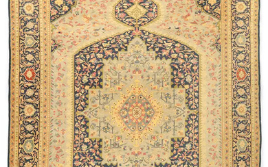 A Persian Kirman carpet, second quarter 20th century, the central floral medallion...