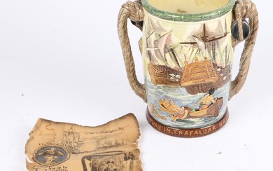 A ROYAL DOULTON 'LORD NELSON LOVING CUP'.