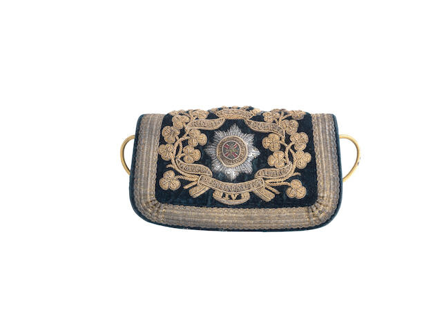 A Rare Officer's Embroidered Flap Pouch To The 4th Royal Irish Dragoon Guards, Circa 1830-52