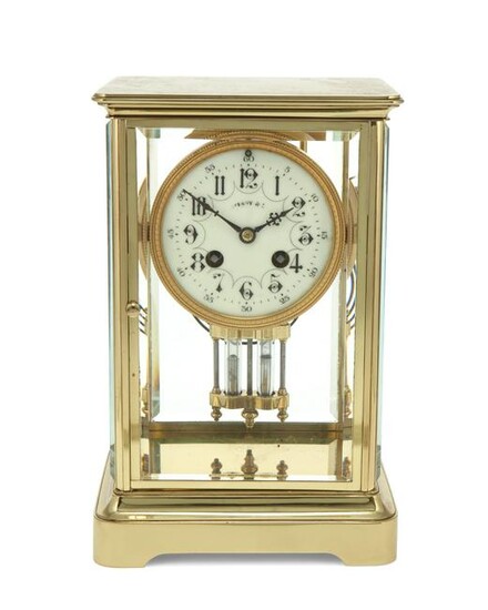 A Samuel Marti crystal palace regulator clock