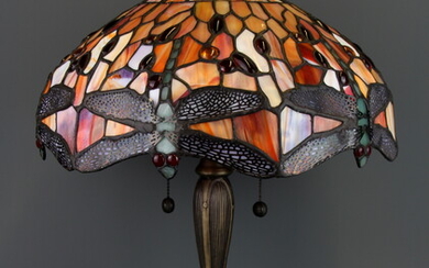 A Tiffany style table lamp, H. 50cm.