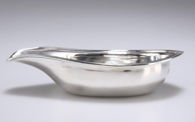 A VICTORIAN SILVER PAP BOAT