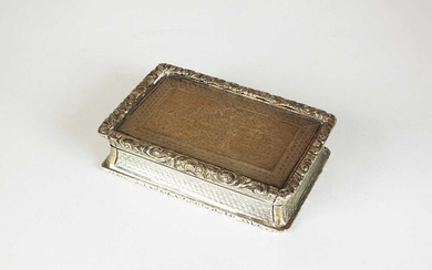 A Victorian silver presentation snuff box