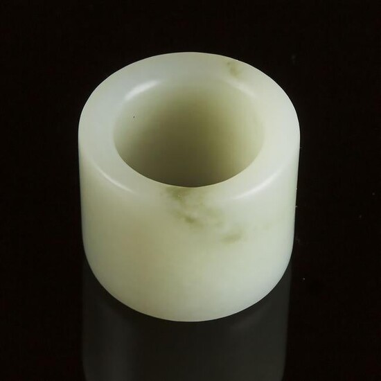 A White Jade Archer's Ring, Late Qing Dynasty