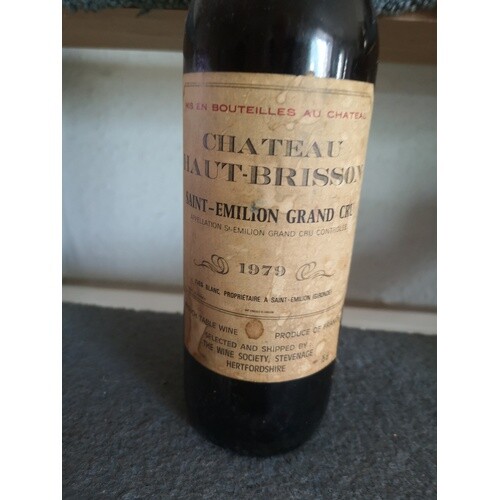 A bottle of Chateau Haut-Briston. 1979.