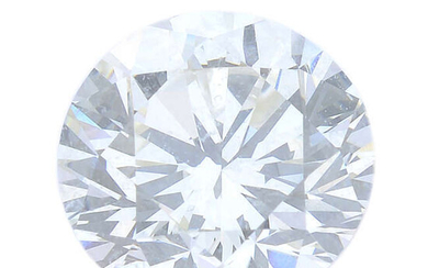 A brilliant-cut diamond, weighing 0.61ct, with report, within a security seal.
