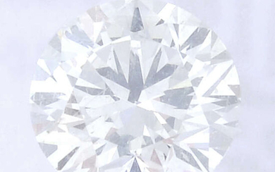 A brilliant cut diamond, weighing 0.63ct. Within IGI security seal