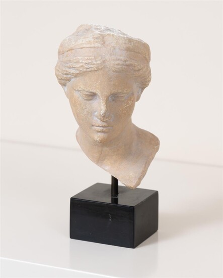 A classical style bust raised on stand, total Height 25...