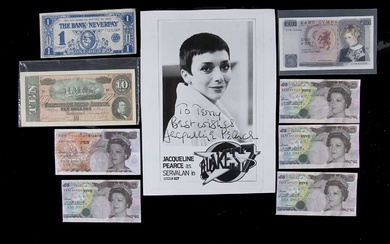 A collection of Fantasy Bank notes